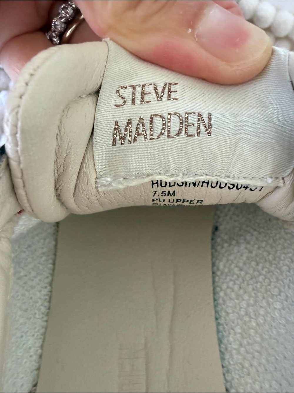 Steve Madden Red Croc-Embossed Sneakers with White Stripes - Picture 5 of 5